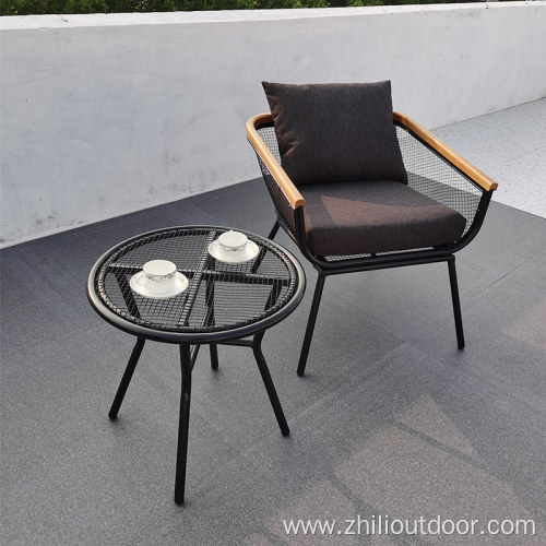 Luxury Outdoor Furniture Garden Table Rattan Arm Chair